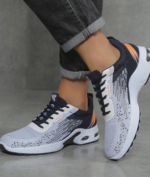 Heren Ademende Hardloopschoenen met Gebreid Mesh - Comfortabele Casual Schoenen voor Dagelijks Gebruik