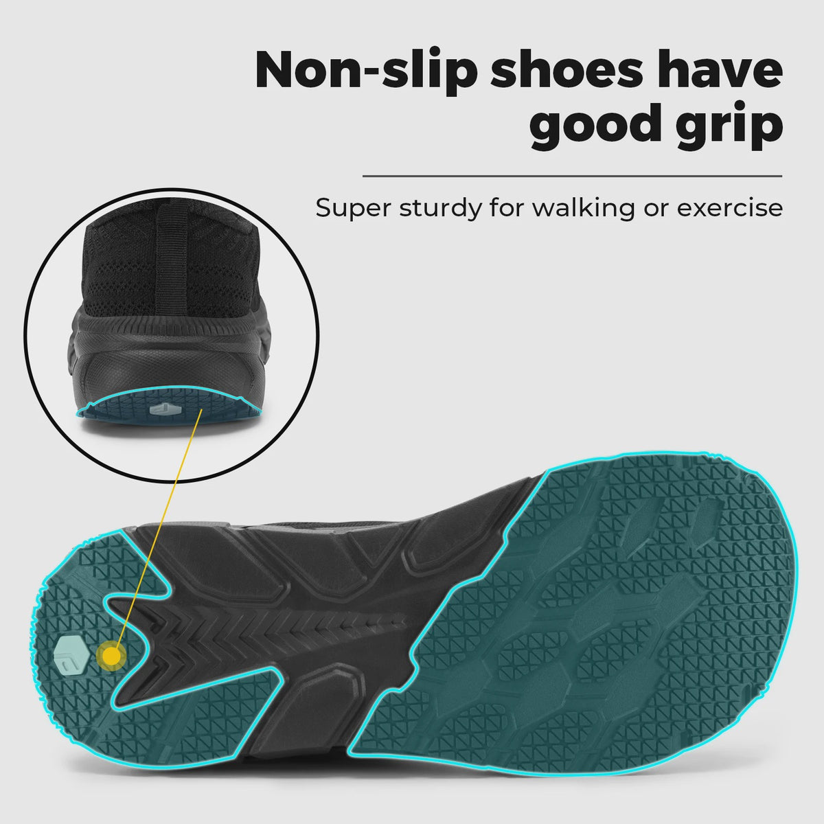 FitVille Extra Brede Hardloopschoenen voor Heren - Lichtgewicht, Ademend & Anti-slip