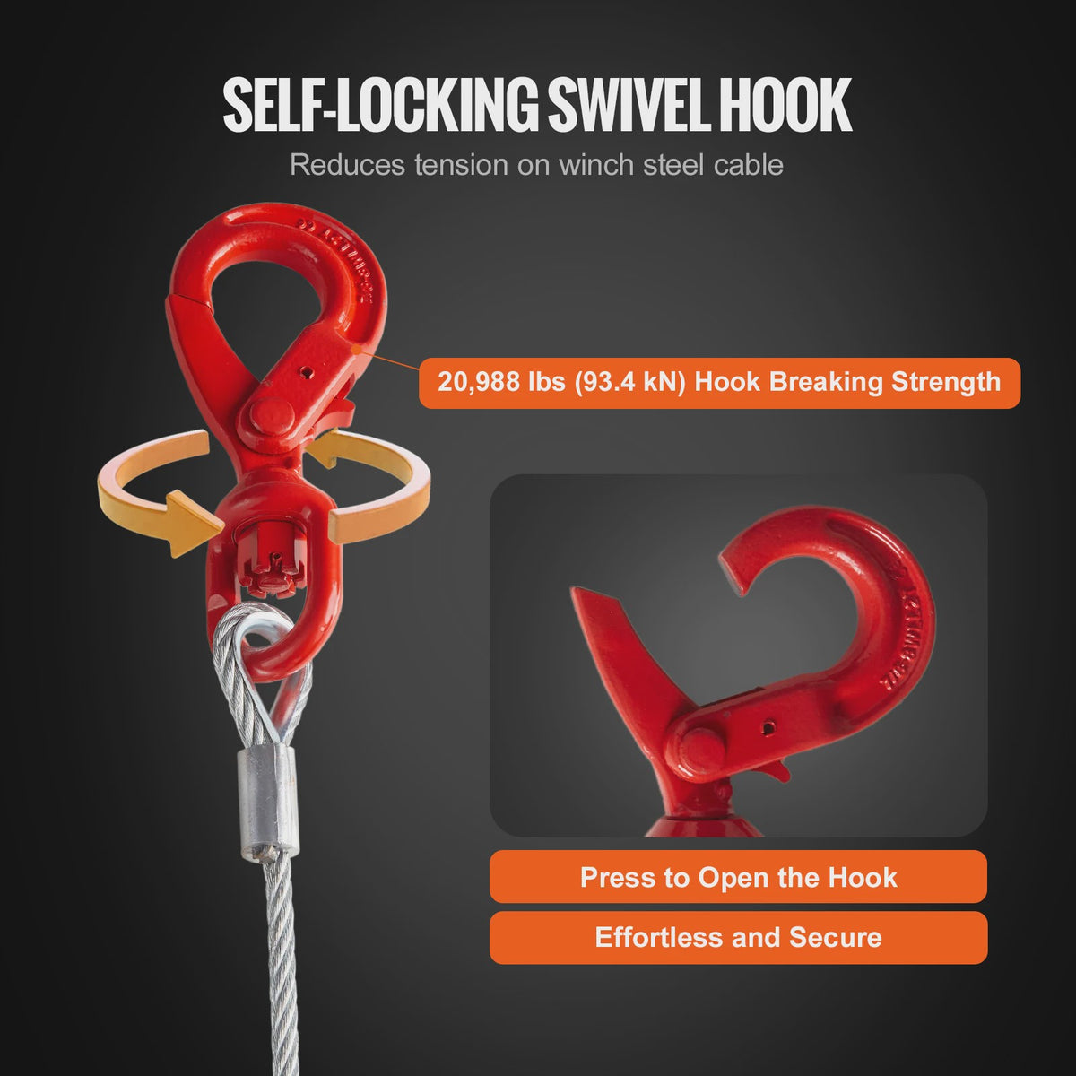 Verzinkte Stalen Lierkabel 3/8 inch - Hoge Breeksterkte voor SUV & Off-Road