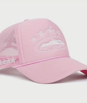 Unisex Trucker Cap met Mesh Achterkant en Unieke Print - Streetwear Stijl