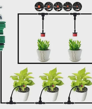 Automatisch Druppelsysteem Tuinslang met Verstelbare Sproeiers - Complete Irrigatie Kit