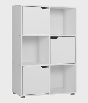 WOLTU Boekenkast met 6 Vakken - Stijlvolle Opberger voor Woonkamer & Kantoor