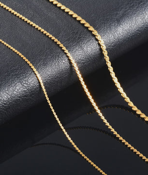 Fijne Roestvrij Stalen Ketting - Hoge Glans Mode Sieraden in 0.8mm, 1.1mm & 1.5mm Dikte