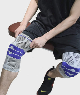 Comfortabele Kniebeschermers met Siliconen Pad & Stabiliserende Steunen - Ideaal voor Sport & Fitness