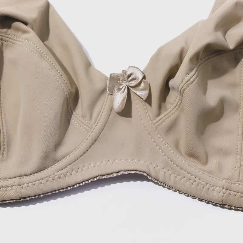 Beauwear Volle Cup Minimizer BH met Beugel - Grote Maten (36-52 D/E/F) - Zwart & Nude