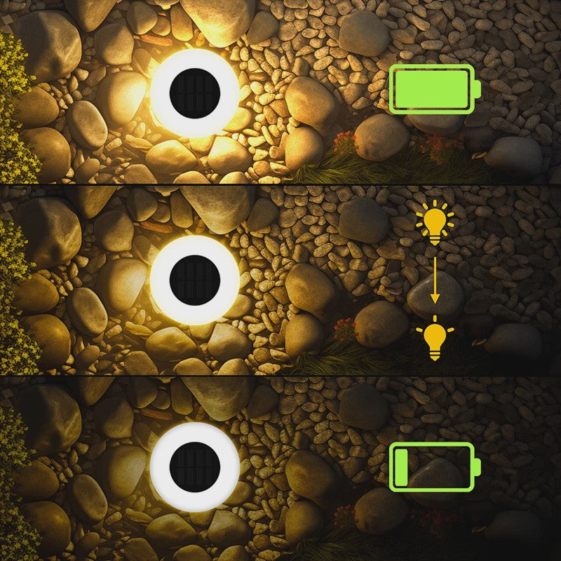 Set van 4 Solar Grondspots - Waterdichte LED Tuinverlichting voor Pad, Terras & Camping