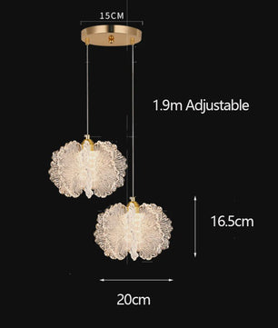 Sfeervolle Acryl Bloem Plafondlamp - Nordic Stijl voor Slaapkamer & Eetkamer