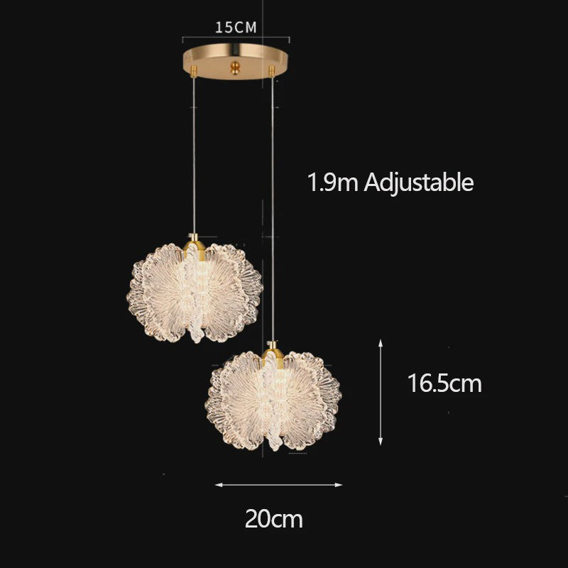 Sfeervolle Acryl Bloem Plafondlamp - Nordic Stijl voor Slaapkamer & Eetkamer