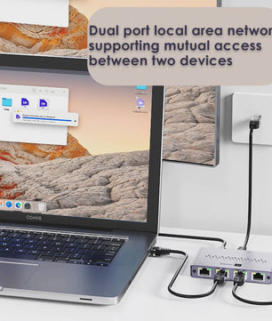 Gigabit 1x4 Ethernet Splitter 1000Mbps RJ45 LAN - Verdeel Internet naar 4 Apparaten