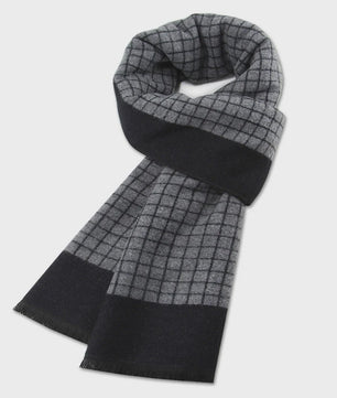 Luxe Wollen Plaid Sjaal voor Heren - Warm & Stijlvol