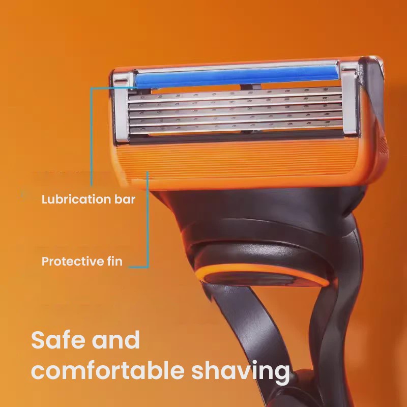 Gillette Fusion5 Scheermes Set: Handmatig Scheermes met 5 Lagen Mesjes, Handvat, 2 Reservemesjes en Standaard