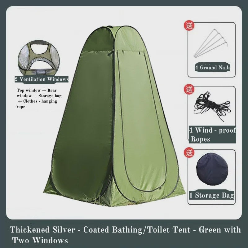 Draagbare Pop-Up Tent: Toilet, Douche, Kleedkamer & Vis-Shelter