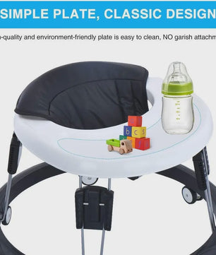 Verstelbare Baby Loopwagen met Afneembare Tray - Veilig en Opvouwbaar voor Kinderen 6-18 Maanden