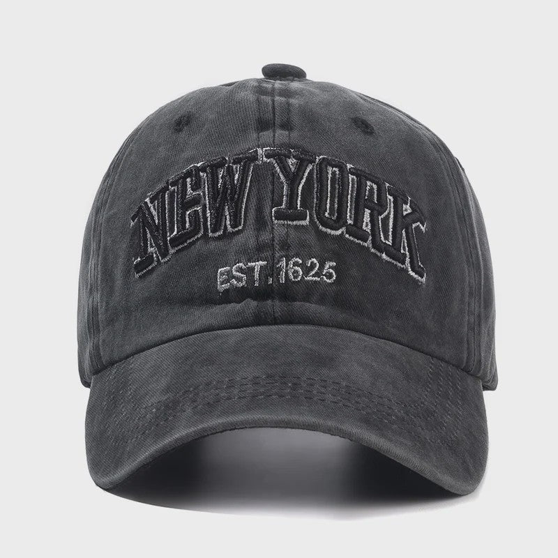 New York Baseball Cap - Washed Katoen Snapback voor Heren & Dames