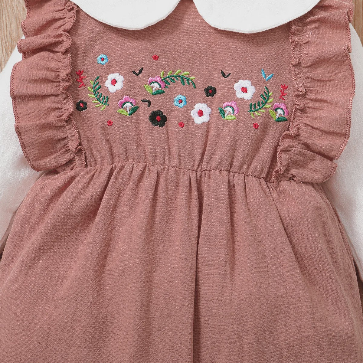 Schattige Baby Bodysuit met Bloemenprint en Lange Mouwen - 0-18 Maanden