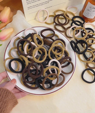 Elastische Haarelastiekjes Set - 4CM Scrunchies voor Meisjes & Dames - 20/50/100 Stuks