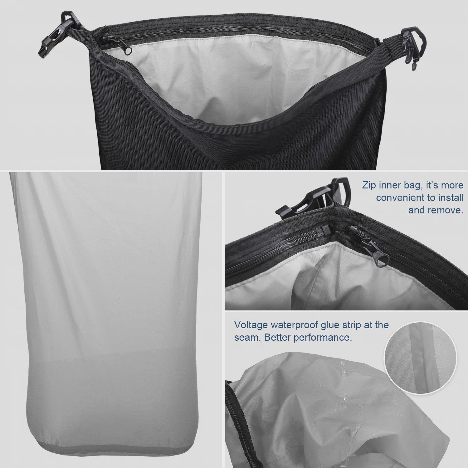 Rhinowalk Motor Bagage Tas 10/20/30L - Waterdicht, Multifunctioneel & Universeel