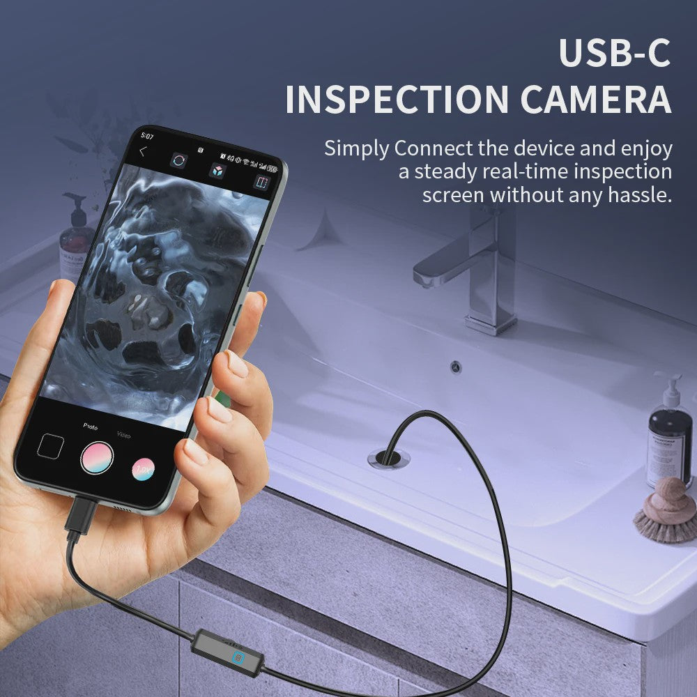 7mm Type-C Android Endoscoop Camera - Waterdicht met 6 LED's