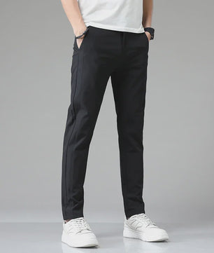 Heren Stretch Slim Fit Casual Broek - Ademend & Comfortabel voor Golf en Sport