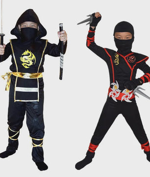 Stoer Ninja Kostuum Jongens met Spada en Shuriken - Halloween & Feest