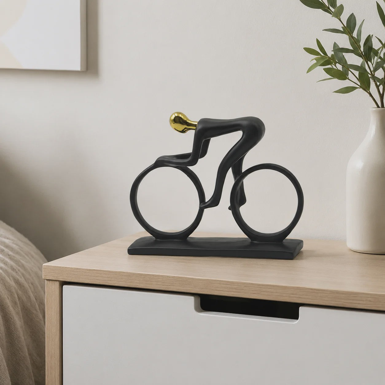 Moderne Wielrenner Beeldje - Decoratief Huisdecoratie & Cadeau