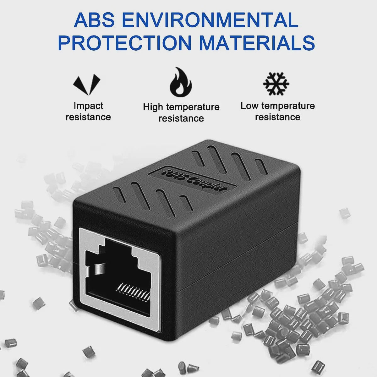 RJ45 Ethernet Kabel Verlengstuk - 1000Mbps LAN Connector voor Cat6/Cat5e - Female naar Female