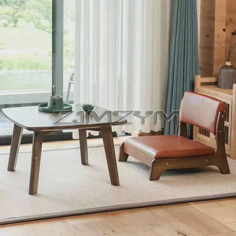 Moderne Houten Fauteuil met Ergonomische Rugleuning - Scandinavisch Design