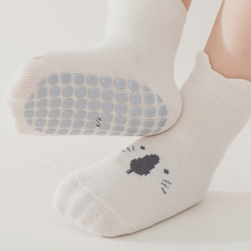 Schattige Baby Sokken met Dierenprint - Antislip & Ademend voor Jongens en Meisjes