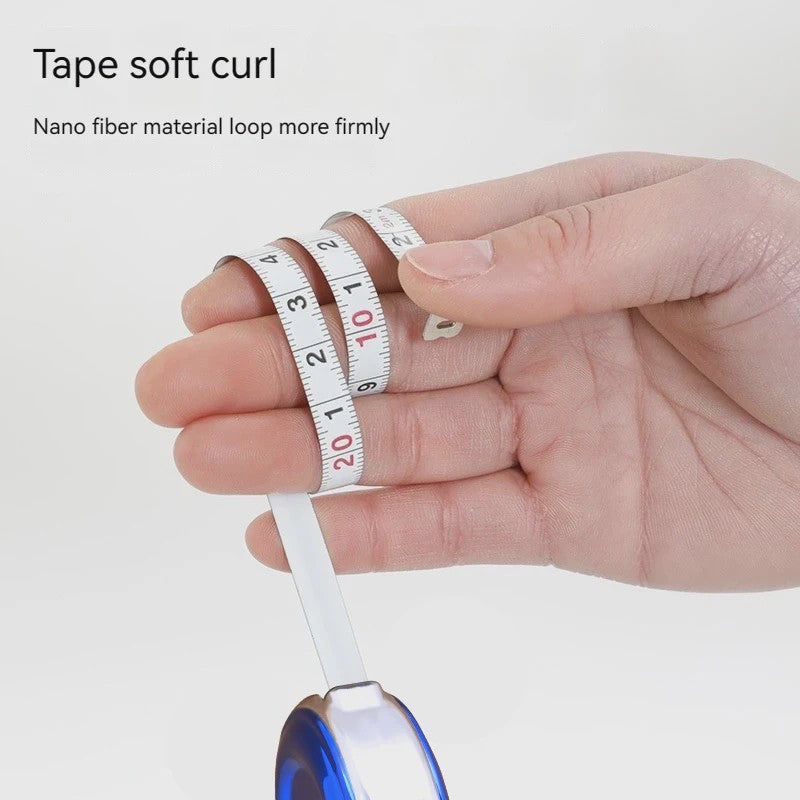 Mini Rolbandmaat met Sleutelhanger - 2 Meter Staal - Compact & Multifunctioneel