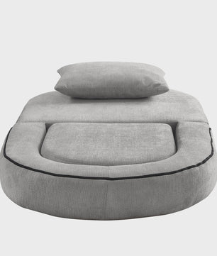 Modulaire Slaapbank Futon Fauteuil met Kussen - Compact en Multifunctioneel
