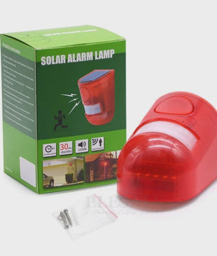 Draadloze Zonnesensor Alarm met Sirene & Strobe Licht - Tuin & Huisbeveiliging