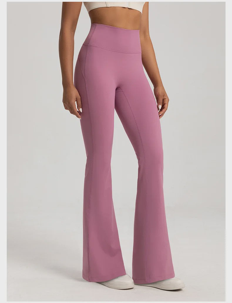 Naked Hoge Taille Bell Bottom Broek - Taille Corrigerend & Heupliftend voor Yoga & Fitness