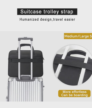Ruime Heren Laptoptas - Zakelijk & Casual Schoudertas (15.6" - 19")