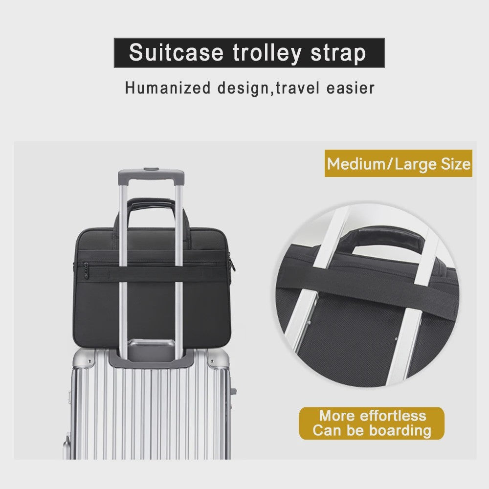 Ruime Heren Laptoptas - Zakelijk & Casual Schoudertas (15.6" - 19")