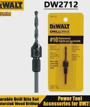 DEWALT DW2710/DW2711/DW2712 Vervangende Boor- en Verzinkset 6/8/10MM
