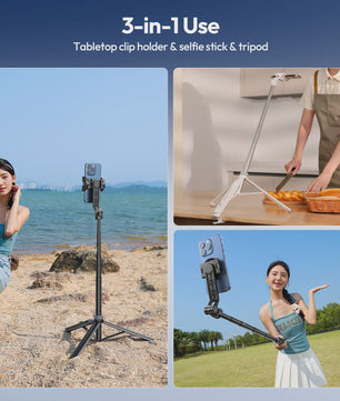 Ulanzi TT88 1.44M Selfie Stick & Statief met MagSafe Klem - Overhead & 360° Fotografie