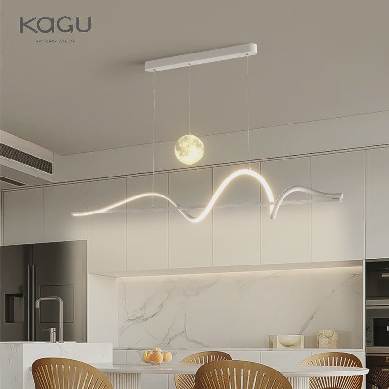Moderne LED Hanglamp - Stijlvol Wit/Zwart Design voor Eetkamer, Keuken of Kantoor