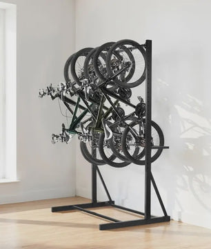 Fietsenrek voor 5 Fietsen - Carbon Staal - 136 kg Capaciteit - Verticale Fietsenstalling