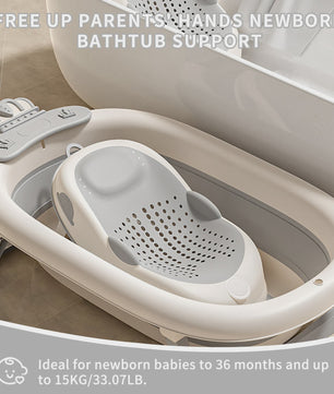 Ergonomische Antislip Babybadsteun - Zacht & Comfortabel voor Baby's tot 6 Maanden