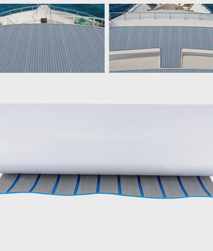 EVA Bootdekmat Antislip 240x60/90cm - Waterdicht Faux Teak Vloerbedekking