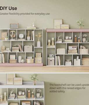 WOLTU Boekenkast met 13 Vakken - Hout - 109x24x101 cm - Zwart