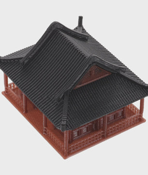 Miniatuur Zen Paviljoen Decoratie - Chinese Tempel Beeldje voor Tuin & Huis