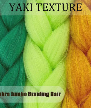 5x Jumbo Braiding Hair Extensions - 24 Inch Synthetisch Vlecht Haar - Pre-stretched Yaki