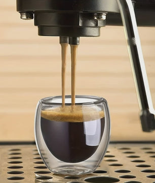 Dubbelwandige Glazen Mokken (80-450ml) - Ideaal voor Koffie, Thee & Espresso