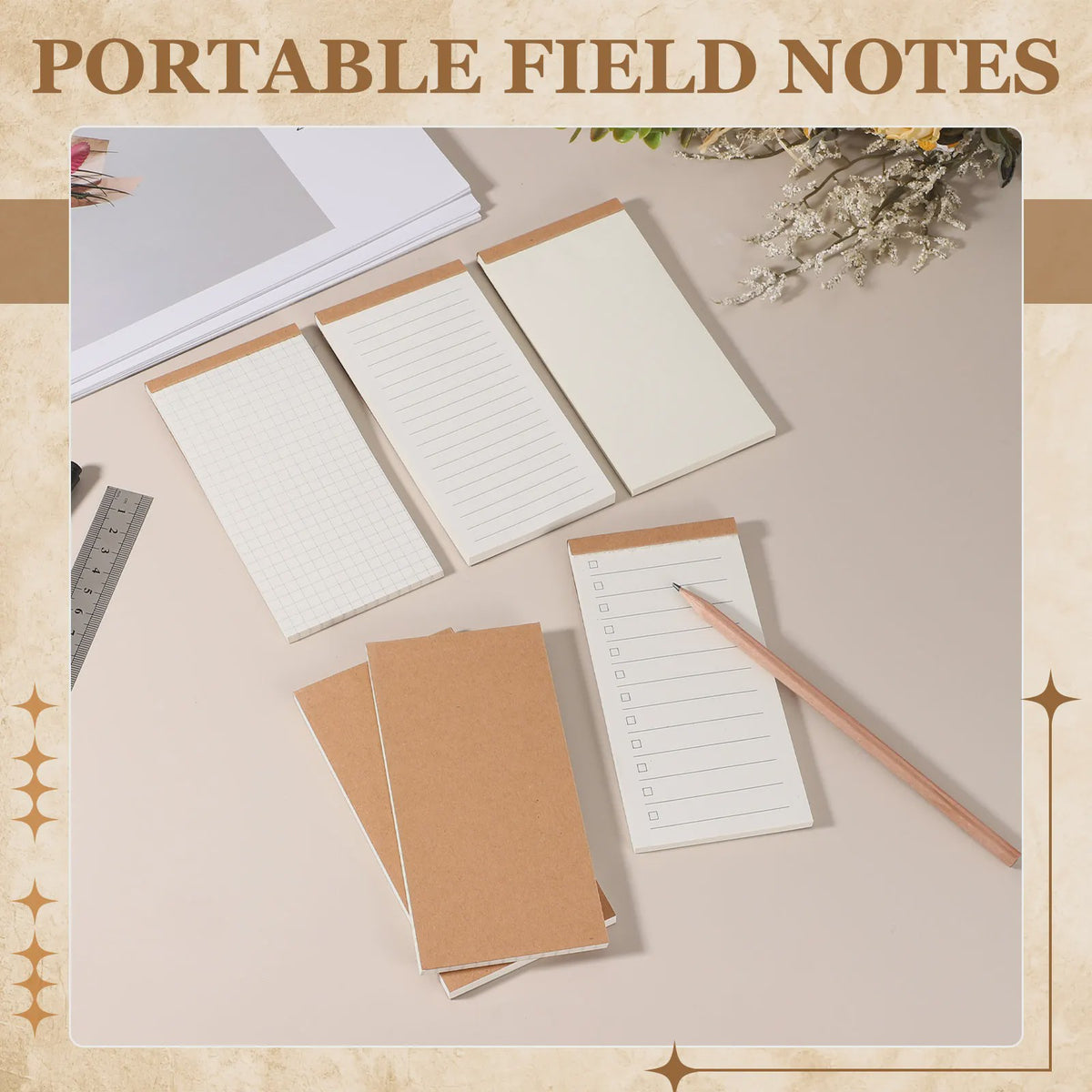 Set van 4/8 Pocket Notitieboekjes - Ideaal voor Dagelijkse Planning en Notities