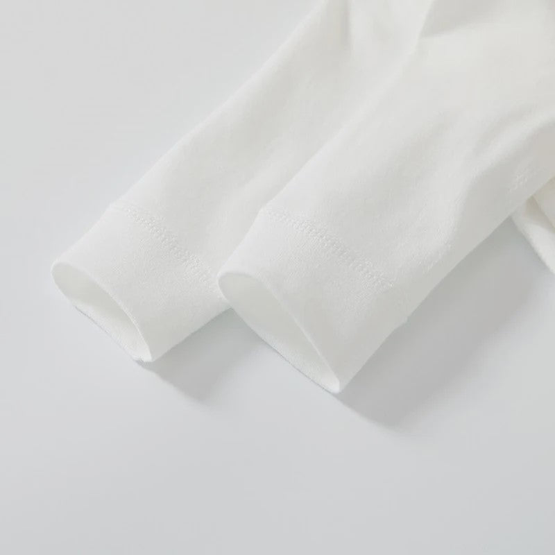 Newborn Baby Kimono Shirt Lange Mouw 100% Katoen - Makkelijk Aan & Uit