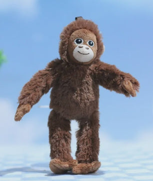 Schattige Aap Pluche Hanger - Gorilla Knuffel voor Rugzak & Sleutelhanger