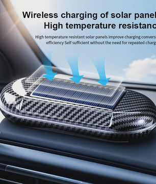 Zonne-energie Auto Luchtzuiveraar met Sensor voor Frisse Lucht