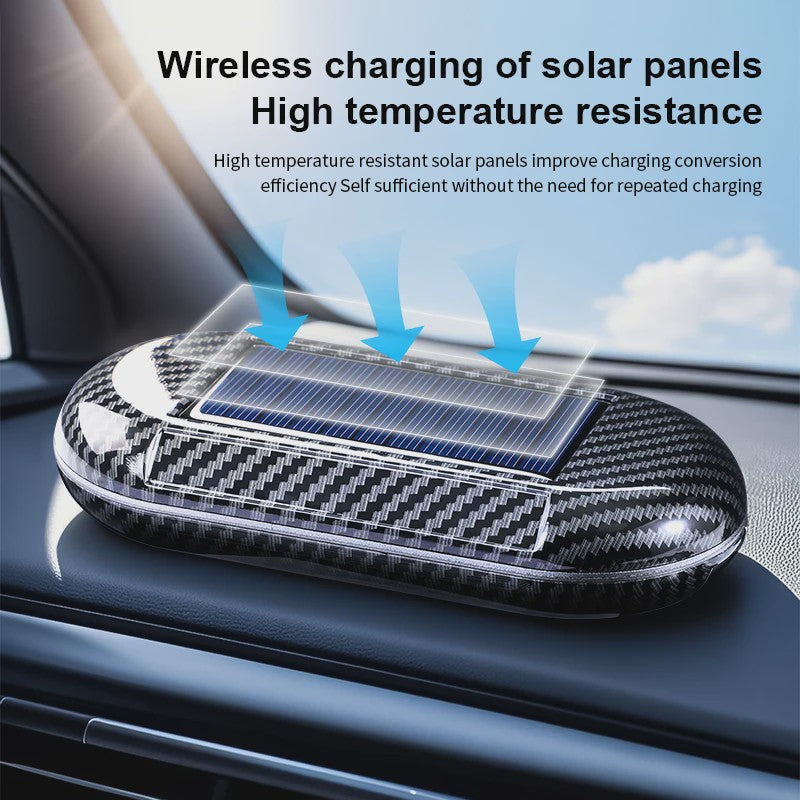Zonne-energie Auto Luchtzuiveraar met Sensor voor Frisse Lucht