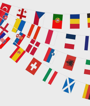 Vlaggenlijn Europa 2026 - Diverse Nationale Vlaggen voor Feestelijke Decoratie